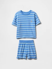 Baby & Toddler Terry Textured Stripe Outfit Set