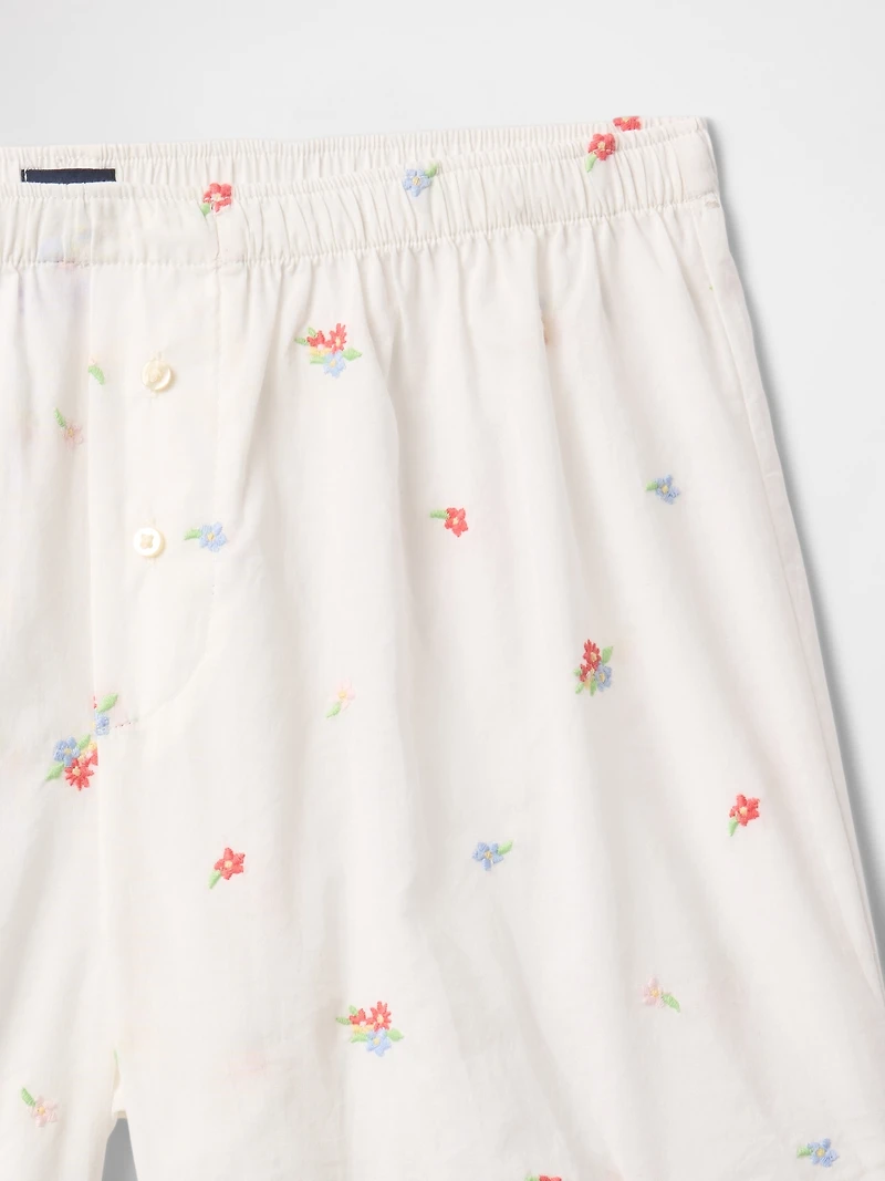 Embroidered PJ Boxer Shorts
