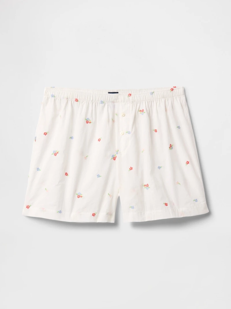 Embroidered PJ Boxer Shorts