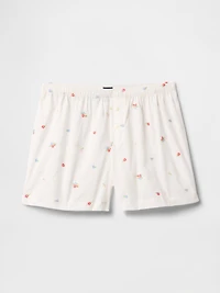 Embroidered PJ Boxer Shorts