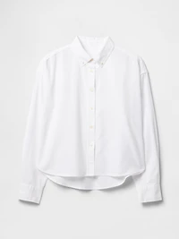 Organic Cotton Oxford Crop Big Shirt