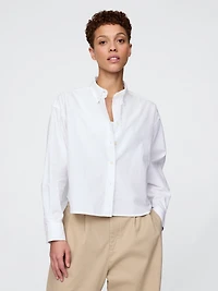 Organic Cotton Oxford Crop Big Shirt