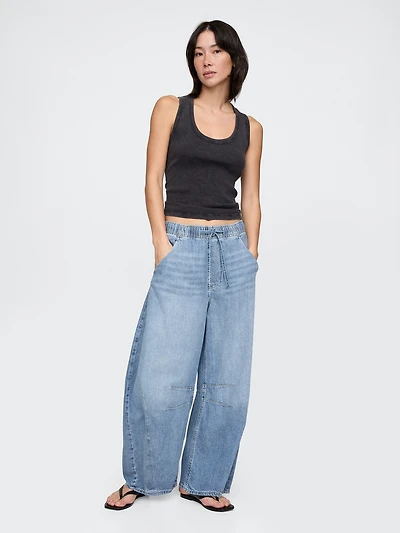 Mid Rise Easy Horseshoe Jeans