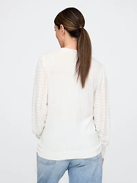 Maternity Lightweight CashSoft Pointelle Sweater