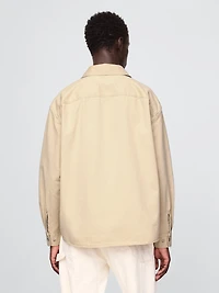 Twill Utility Shirt Jacket