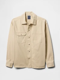 Twill Utility Shirt Jacket