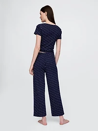 Pointelle Crop PJ Pants