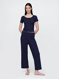 Pointelle Crop PJ Pants