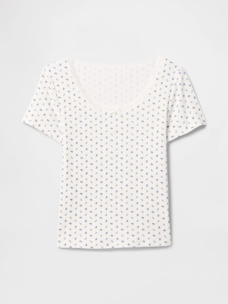 Pointelle PJ Top