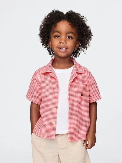Baby & Toddler Linen-Cotton Cabana Shirt