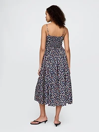 Tie-Strap Cami Midi Dress