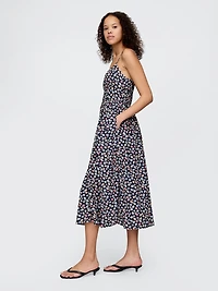 Tie-Strap Cami Midi Dress