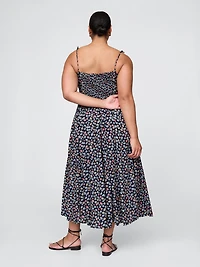 Tie-Strap Cami Midi Dress