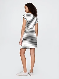 Modern Rib Ruched Mini Dress