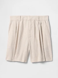 365 High Rise Linen-Blend Shorts
