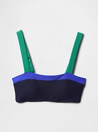 Colorblock Bandeau Bikini Top