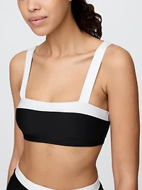 Colorblock Bandeau Bikini Top