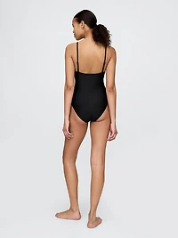 Square-Neck One-Piece Swimsuit