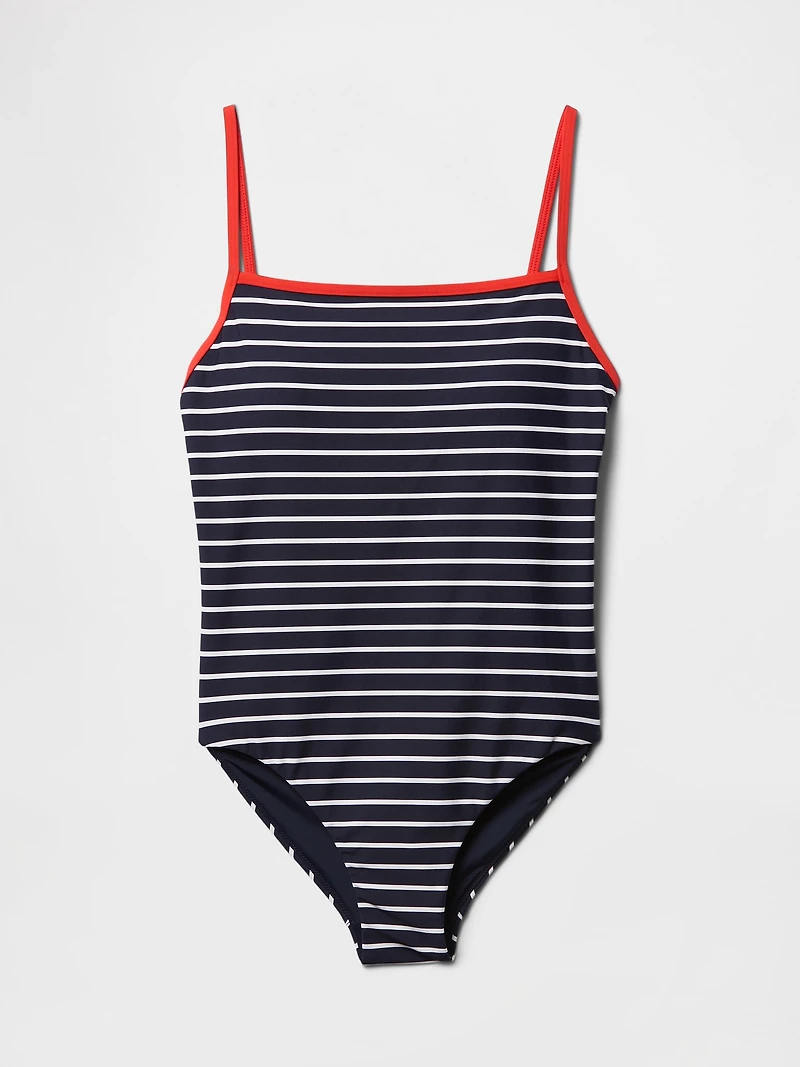 Square-Neck One-Piece Swimsuit