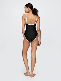 Square-Neck One-Piece Swimsuit