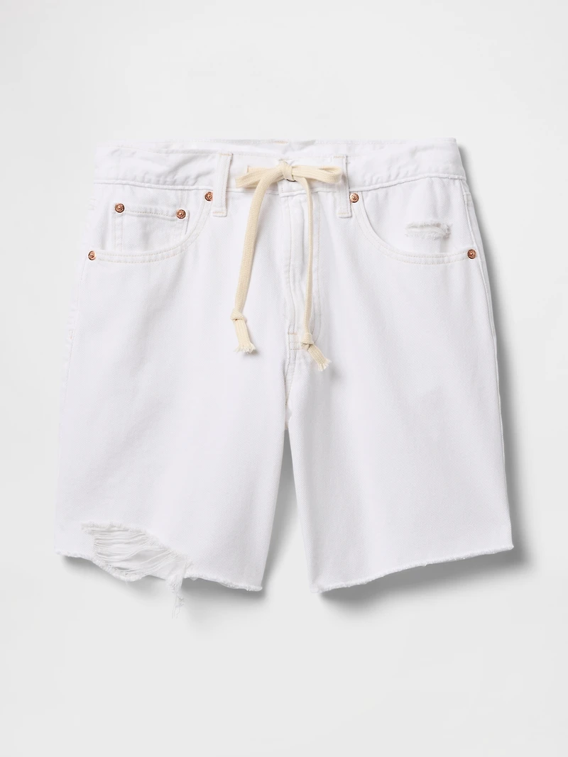8" Mid Rise '90s Loose Denim Bermuda Shorts