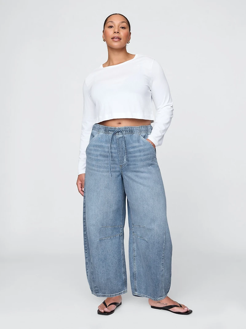 Mid Rise Easy Horseshoe Jeans