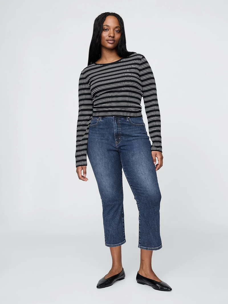 High Rise Capri Jeans