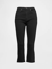 High Rise Cropped Capri Jeans