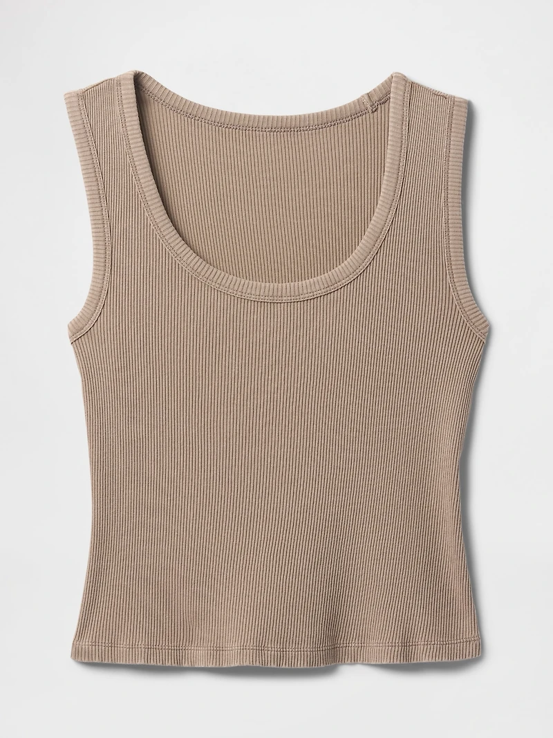 Rib Scoop Tank Top