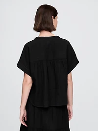 Cotton Gauze Dolman Shirt