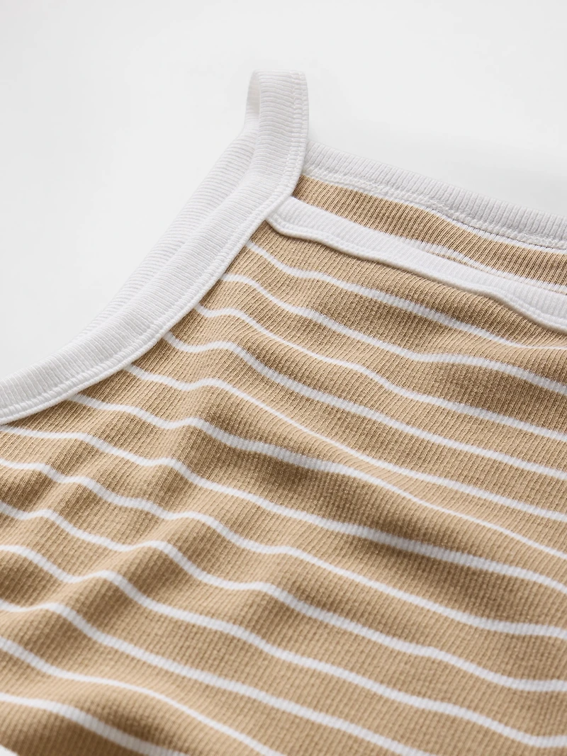 Modern Apron-Neck Tank Top