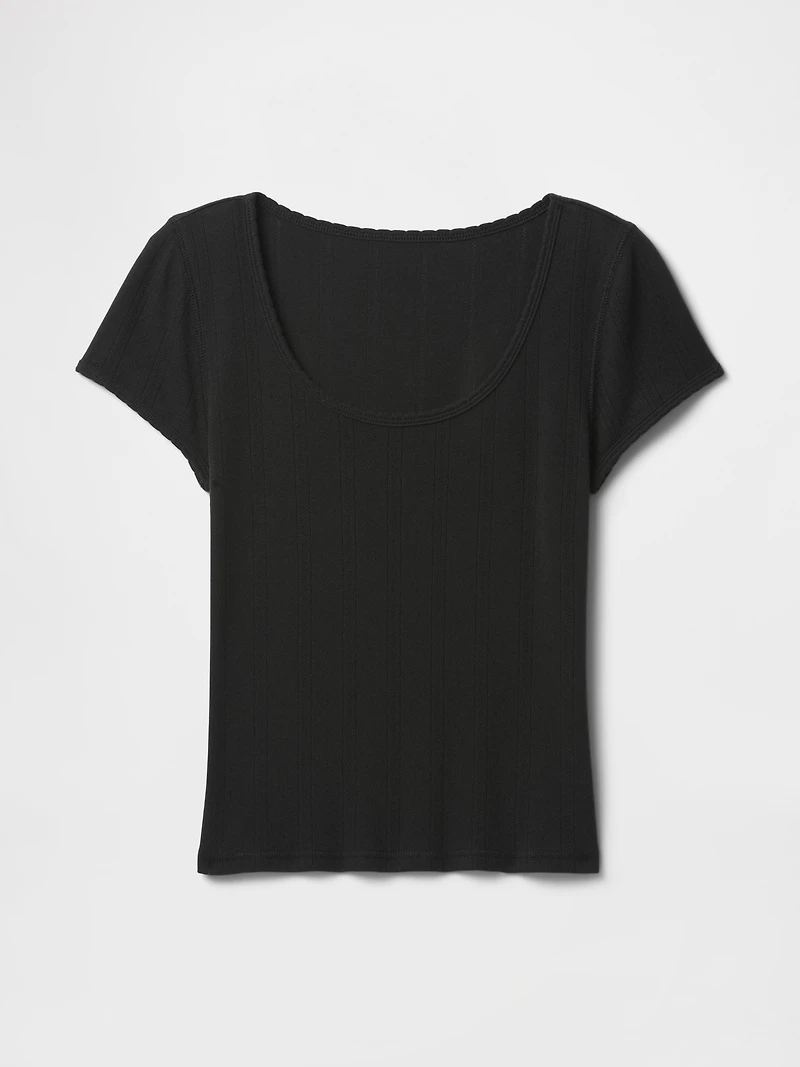 Pointelle Top