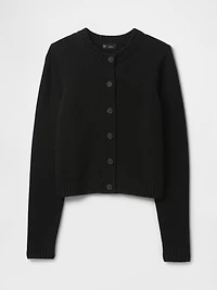 100% Cotton Crewneck Cardigan