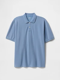 Relaxed Pique Polo Shirt