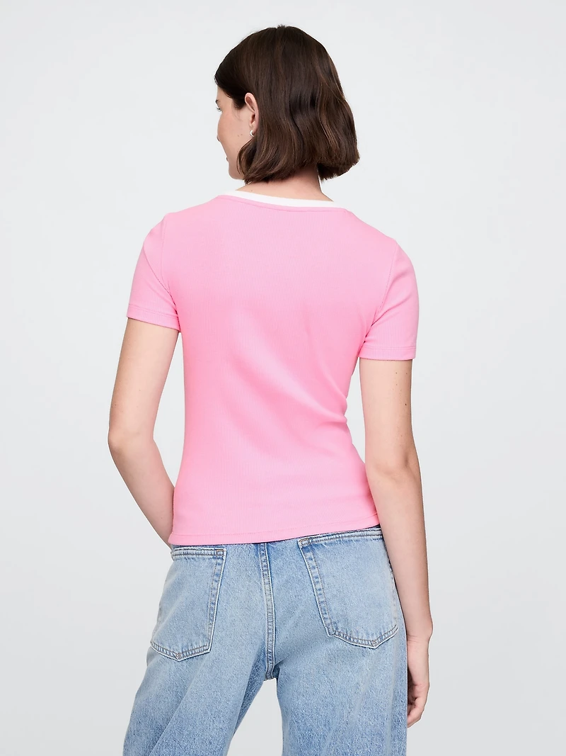 Modern Logo Crop T-Shirt