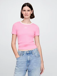 Modern Logo Crop T-Shirt