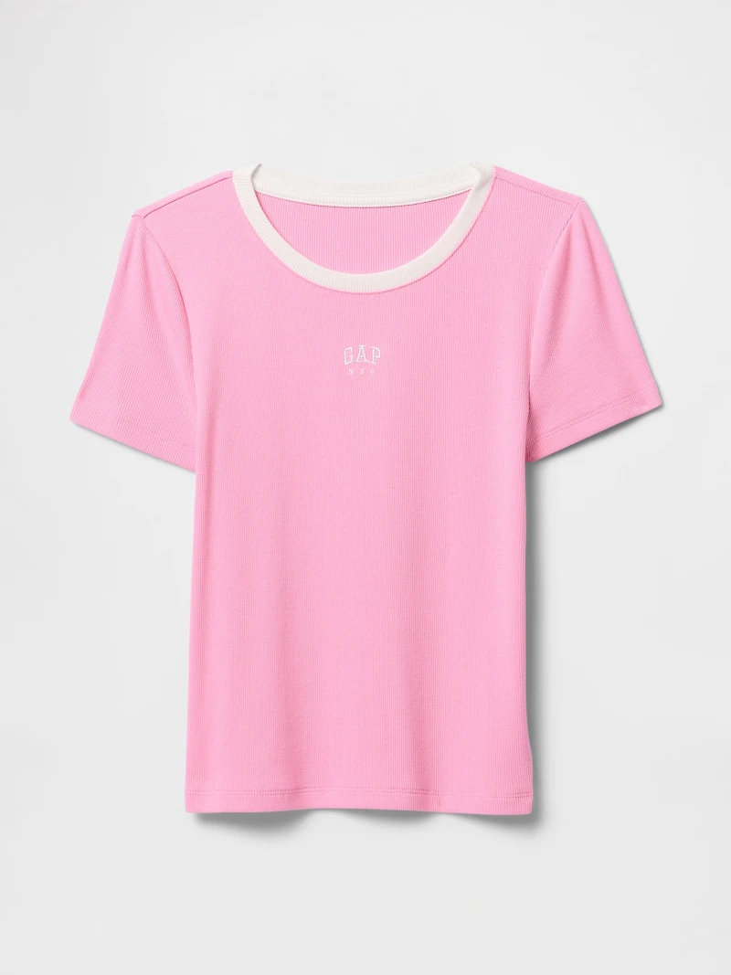 Modern Logo Crop T-Shirt