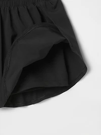 Kids Quick-Dry Butterfly-Hem Run Shorts