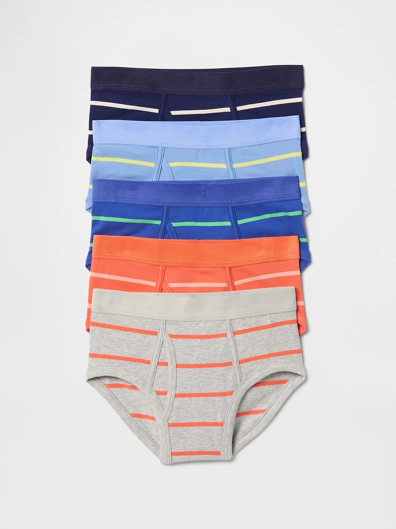 Kids Organic Cotton Camo Briefs (5-Pack