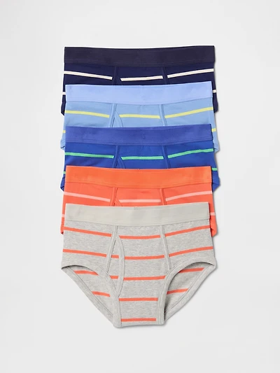 Kids Organic Cotton Camo Briefs (5-Pack