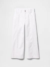 Kids High Rise Stride Wide-Leg Ankle Jeans