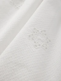 Eyelet Scoop Neck Dress