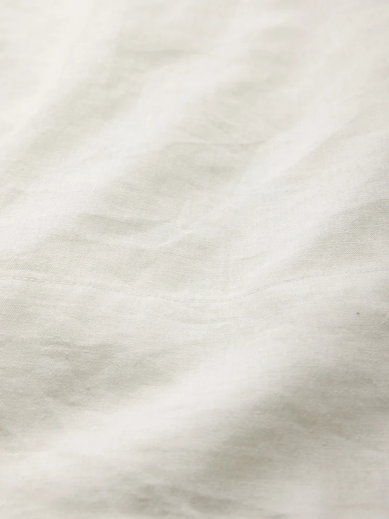 Linen-Blend Mini Shift Dress