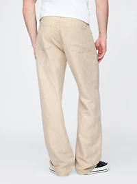 Linen-Cotton '90s Loose Herringbone Pants