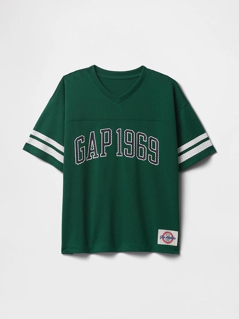 Kids GapFit Tech Mesh Jersey T-Shirt