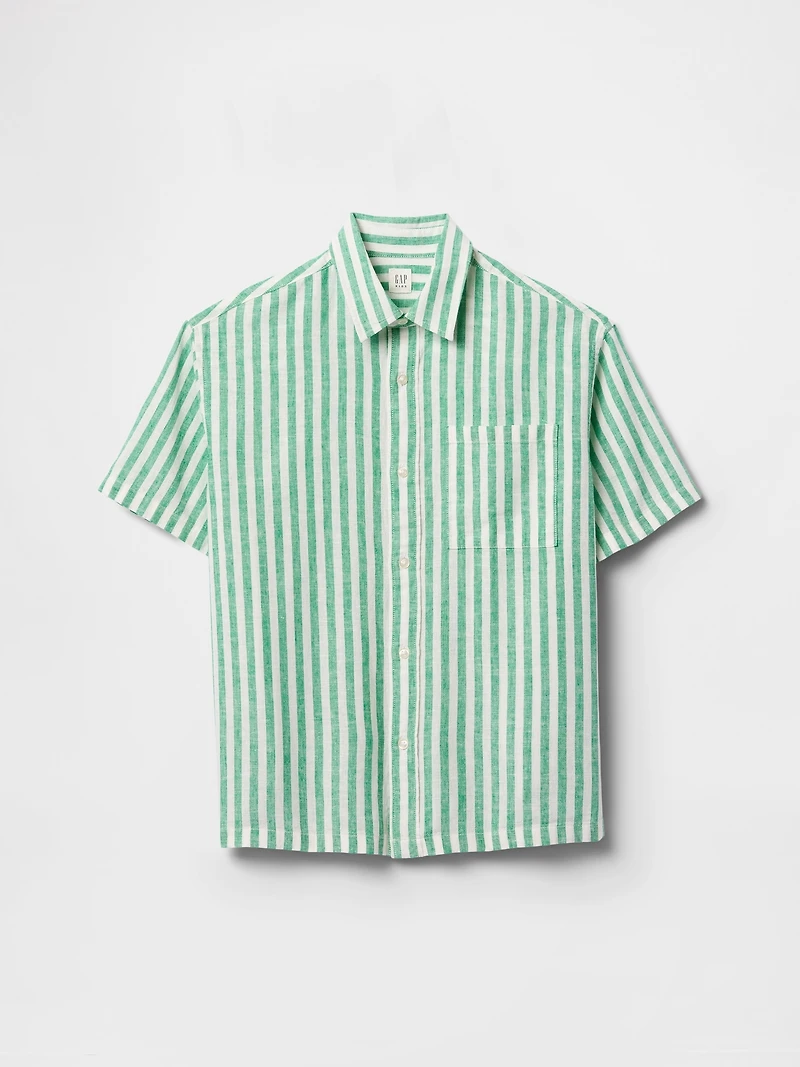 Kids Linen-Cotton Relaxed Shirt