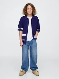 Kids Relaxed Crochet Shirt