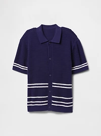 Kids Relaxed Crochet Shirt