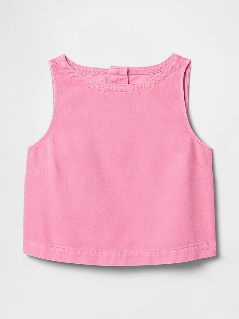 UltraSoft Denim Shell Tank Top