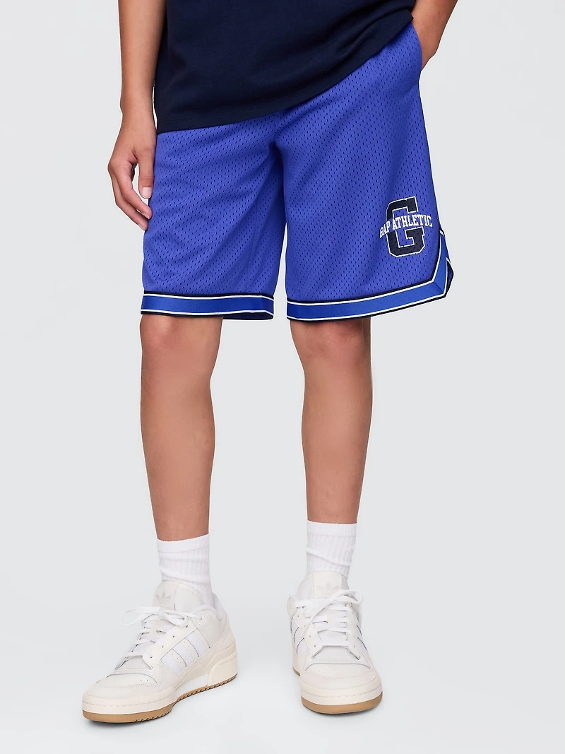 Kids GapFit 8.5" Mesh Pull-On Shorts